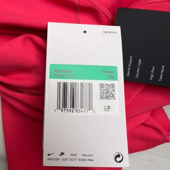Nike Women's One High-Waisted 7/8 'Aster Pink' FN3241-629 Leggings Multi-Size - Picture 7 of 9